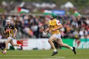 27 April 2025; Nigel Elliot of Antrim during the Leinster GAA Hurling Senior Championship Round 2 match between Antrim and Kilkenny at Corrigan Park in Belfast. Photo by Thomas Flinkow/Sportsfile