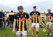 27 April 2025; Mikey Butler of Kilkenny leaves the pitch after his side's victory in the Leinster GAA Hurling Senior Championship Round 2 match between Antrim and Kilkenny at Corrigan Park in Belfast. Photo by Thomas Flinkow/Sportsfile