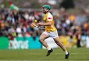 27 April 2025; Nigel Elliot of Antrim during the Leinster GAA Hurling Senior Championship Round 2 match between Antrim and Kilkenny at Corrigan Park in Belfast. Photo by Thomas Flinkow/Sportsfile