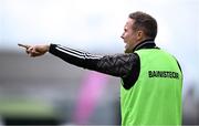 27 April 2025; Kildare manager Brian Flanagan during the Leinster GAA Football Senior Championship semi-final match between Kildare and Louth at Glenisk O'Connor Park in Tullamore, Offaly. Photo by Shauna Clinton/Sportsfile