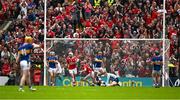 27 April 2025; Alan Connolly of Cork celebrates after scoring his side's third goal during the Munster GAA Hurling Senior Championship Round 2 match between Cork and Tipperary at SuperValu Páirc Uí Chaoimh in Cork. Photo by Brendan Moran/Sportsfile