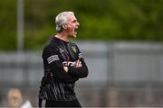 27 April 2025; Donegal manager Jim McGuinness during the Ulster GAA Football Senior Championship semi-final match between Down and Donegal at St Tiernach's Park in Clones, Monaghan. Photo by Ben McShane/Sportsfile