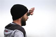 27 April 2025; Down manager Conor Laverty during the Ulster GAA Football Senior Championship semi-final match between Down and Donegal at St Tiernach's Park in Clones, Monaghan. Photo by Ben McShane/Sportsfile
