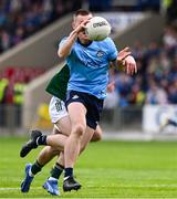 27 April 2025; Con O'Callaghan of Dublin is tackled by Brian O'Halloran of Meath during the Leinster GAA Football Senior Championship semi-final match between Dublin and Meath at Laois Hire O'Moore Park in Portlaoise, Laois. Photo by Ray McManus/Sportsfile