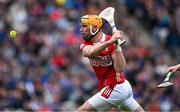 27 April 2025; Declan Dalton of Cork scores his side's fourth goal during the Munster GAA Hurling Senior Championship Round 2 match between Cork and Tipperary at SuperValu Páirc Uí Chaoimh in Cork. Photo by Brendan Moran/Sportsfile
