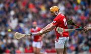 27 April 2025; Declan Dalton of Cork scores his side's fourth goal during the Munster GAA Hurling Senior Championship Round 2 match between Cork and Tipperary at SuperValu Páirc Uí Chaoimh in Cork. Photo by Brendan Moran/Sportsfile
