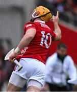 27 April 2025; Declan Dalton of Cork celebrates after scoring his side's fourth goal during the Munster GAA Hurling Senior Championship Round 2 match between Cork and Tipperary at SuperValu Páirc Uí Chaoimh in Cork. Photo by Brendan Moran/Sportsfile