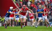 27 April 2025; Brian Hayes of Cork in action against Eoghan Connolly of Tipperary during the Munster GAA Hurling Senior Championship Round 2 match between Cork and Tipperary at SuperValu Páirc Uí Chaoimh in Cork. Photo by Brendan Moran/Sportsfile