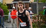 27 April 2025; Sean Cronin of Clonliffe Harriers AC, Dublin, before competing in the senior men's event during the 123.ie National Road Relay Championships in Raheny, Dublin. Photo by Tyler Miller/Sportsfile