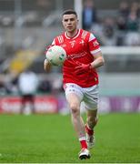 27 April 2025; Conall McKeever of Louth during the Leinster GAA Football Senior Championship semi-final match between Kildare and Louth at Glenisk O'Connor Park in Tullamore, Offaly. Photo by Shauna Clinton/Sportsfile