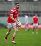27 April 2025; Ciaran Downey of Louth during the Leinster GAA Football Senior Championship semi-final match between Kildare and Louth at Glenisk O'Connor Park in Tullamore, Offaly. Photo by Shauna Clinton/Sportsfile