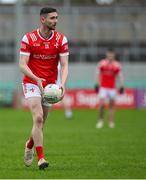 27 April 2025; Ciaran Downey of Louth during the Leinster GAA Football Senior Championship semi-final match between Kildare and Louth at Glenisk O'Connor Park in Tullamore, Offaly. Photo by Shauna Clinton/Sportsfile