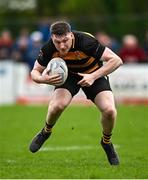 27 April 2025; Jamie McCabe of County Carlow during the Bank of Ireland Provincial Towns Cup final match between Athy RFC and County Carlow FC at Forenaughts in Naas, Kildare. Photo by Seb Daly/Sportsfile