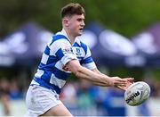 27 April 2025; Aidan Henry of Athy during the Bank of Ireland Provincial Towns Cup final match between Athy RFC and County Carlow FC at Forenaughts in Naas, Kildare. Photo by Seb Daly/Sportsfile