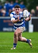 27 April 2025; Niall O'Hanlon of Athy during the Bank of Ireland Provincial Towns Cup final match between Athy RFC and County Carlow FC at Forenaughts in Naas, Kildare. Photo by Seb Daly/Sportsfile