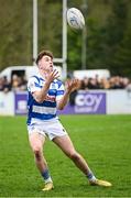 27 April 2025; Aidan Henry of Athy during the Bank of Ireland Provincial Towns Cup final match between Athy RFC and County Carlow FC at Forenaughts in Naas, Kildare. Photo by Seb Daly/Sportsfile