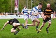 27 April 2025; Aidan Henry of Athy during the Bank of Ireland Provincial Towns Cup final match between Athy RFC and County Carlow FC at Forenaughts in Naas, Kildare. Photo by Seb Daly/Sportsfile