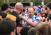 27 April 2025; Craig Miller of Athy after the Bank of Ireland Provincial Towns Cup final match between Athy RFC and County Carlow FC at Forenaughts in Naas, Kildare. Photo by Seb Daly/Sportsfile