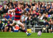 27 April 2025; Con Kelly of Clontarf during the Energia All-Ireland League Men's Division 1A final match between Clontarf and Cork Constitution at the Aviva Stadium in Dublin. Photo by Matt Browne/Sportsfile