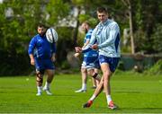 28 April 2025; Sam Prendergast during Leinster rugby squad training at UCD in Dublin. Photo by Brendan Moran/Sportsfile