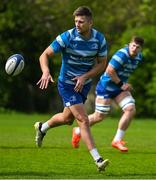 28 April 2025; Ross Byrne during Leinster rugby squad training at UCD in Dublin. Photo by Brendan Moran/Sportsfile