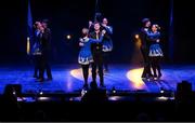 27 April 2025; The Spá Cill Airne team, including Liam Spillane, Kianan O'Doherty, Darragh Brosnan, Diarmuid O'Donovan, Meghann Cronin, Katie Cronin, Anna O'Connor and Katie O'Connor, representing Kerry and Munster in the Rince Seit competition during the 2025 Scór Sinsear All-Ireland Finals at the TF Theatre in Castlebar, Mayo. Photo by Shauna Clinton/Sportsfile