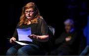 27 April 2025; Participants during the Tráth na gCeist competition during the 2025 Scór Sinsear All-Ireland Finals at the TF Theatre in Castlebar, Mayo. Photo by Shauna Clinton/Sportsfile
