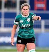 26 April 2025; Edel McMahon of Ireland in action during the Women's Six Nations Rugby Championship match between Scotland and Ireland at Hive Stadium in Edinburgh, Scotland. Photo by Paul Devlin/Sportsfile
