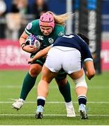 26 April 2025; Dorothy Wall of Ireland in action during the Women's Six Nations Rugby Championship match between Scotland and Ireland at Hive Stadium in Edinburgh, Scotland. Photo by Paul Devlin/Sportsfile