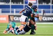 26 April 2025; Linda Djougang of Ireland in action during the Women's Six Nations Rugby Championship match between Scotland and Ireland at Hive Stadium in Edinburgh, Scotland. Photo by Paul Devlin/Sportsfile