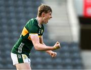 28 April 2025; Killian Dennehy of Kerry celebrates after scoring the first goal during the Dalata Hotel Group Munster GAA Football U20 Championship final match between Cork and Kerry at SuperValu Páirc Ui Chaoimh in Cork. Photo by Matt Browne/Sportsfile
