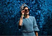 29 April 2025; Racegoer Katie Young from Kildare on day one of the Punchestown Festival at Punchestown Racecourse in Kildare. Photo by David Fitzgerald/Sportsfile