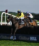 29 April 2025; Marine Nationale, with Sean Flanagan up, jumps the last on their way to winning The William Hill Champion Chase on day one of the Punchestown Festival at Punchestown Racecourse in Kildare. Photo by David Fitzgerald/Sportsfile