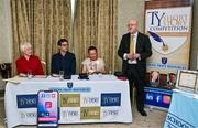 30 April 2025; Judge Seamus Mulconry speaking at the National TY Short Story Competition Awards at Buswells Hotel in Dublin. Photo by Brendan Moran/Sportsfile