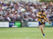30 April 2025; Rory Carthy of Roscommon takes a free kick during the Dalata Hotel Group Connacht GAA Football U20 Championship final match between Mayo and Roscommon at Tuam Stadium in Galway. Photo by Thomas Flinkow/Sportsfile