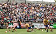 30 April 2025; Spectators during the Dalata Hotel Group Connacht GAA Football U20 Championship final match between Mayo and Roscommon at Tuam Stadium in Galway. Photo by Thomas Flinkow/Sportsfile