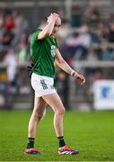 30 April 2025; Eamonn Armstrong of Meath reacts during the Dalata Hotel Group Leinster GAA Football U20 Championship final match between Meath and Louth at Cedral St Conleth’s Park in Newbridge, Kildare. Photo by Seb Daly/Sportsfile