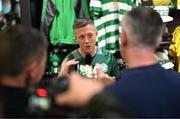 30 April 2025; Celtic FC's Callum McGregor during the Cork Super Cup Dublin Media Launch at JD Sports in Jervis Street Shopping Centre, Dublin. For tickets and information visit - corksupercup.com/tickets Photo by Stephen McCarthy/Sportsfile