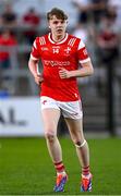 30 April 2025; Dylan Shelvin of Louth during the Dalata Hotel Group Leinster GAA Football U20 Championship final match between Meath and Louth at Cedral St Conleth’s Park in Newbridge, Kildare. Photo by Seb Daly/Sportsfile