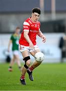 30 April 2025; Tony McDonnell of Louth during the Dalata Hotel Group Leinster GAA Football U20 Championship final match between Meath and Louth at Cedral St Conleth’s Park in Newbridge, Kildare. Photo by Seb Daly/Sportsfile