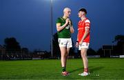 30 April 2025; Pearse Grimes-Murphy of Louth and Eamonn Armstrong of Meath after the Dalata Hotel Group Leinster GAA Football U20 Championship final match between Meath and Louth at Cedral St Conleth’s Park in Newbridge, Kildare. Photo by Seb Daly/Sportsfile