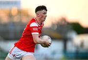 30 April 2025; James Maguire of Louth during the Dalata Hotel Group Leinster GAA Football U20 Championship final match between Meath and Louth at Cedral St Conleth’s Park in Newbridge, Kildare. Photo by Seb Daly/Sportsfile