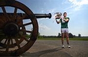 1 May 2025; Meath captain Eoghan Frayne at Oldbridge House, Battle of the Boyne Visitor Centre in Drogheda, Meath during a media event for the 2025 Leinster GAA Senior Football Championship Final between Louth and Meath which will take place on Sunday 11th of May in Croke Park, Dublin. Photo by Stephen McCarthy/Sportsfile
