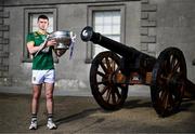 1 May 2025; Meath captain Eoghan Frayne at Oldbridge House, Battle of the Boyne Visitor Centre in Drogheda, Meath during a media event for the 2025 Leinster GAA Senior Football Championship Final between Louth and Meath which will take place on Sunday 11th of May in Croke Park, Dublin. Photo by Stephen McCarthy/Sportsfile