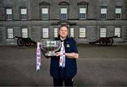1 May 2025; Meath manager Robbie Brennan at Oldbridge House, Battle of the Boyne Visitor Centre in Drogheda, Meath during a media event for the 2025 Leinster GAA Senior Football Championship Final between Louth and Meath which will take place on Sunday 11th of May in Croke Park, Dublin. Photo by Stephen McCarthy/Sportsfile