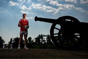 1 May 2025; Louth captain Sam Mulroy at Oldbridge House, Battle of the Boyne Visitor Centre in Drogheda, Meath during a media event for the 2025 Leinster GAA Senior Football Championship Final between Louth and Meath which will take place on Sunday 11th of May in Croke Park, Dublin. Photo by Stephen McCarthy/Sportsfile