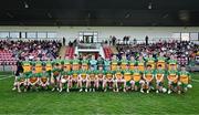 30 April 2025; The Donegal squad before the Dalata Hotel Group Ulster GAA Football U20 Championship final match between Donegal and Tyrone at Owenbeg Derry GAA Centre in Dungiven, Derry. Photo by Piaras Ó Mídheach/Sportsfile