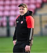 30 April 2025; Tyrone manager Paul Devlin before the Dalata Hotel Group Ulster GAA Football U20 Championship final match between Donegal and Tyrone at Owenbeg Derry GAA Centre in Dungiven, Derry. Photo by Piaras Ó Mídheach/Sportsfile