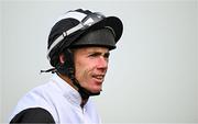 1 May 2025; Jockey Derek O'Connor before the Mongey Communications La Touche Cup Cross Country Steeplechase during day three of the Punchestown Festival at Punchestown Racecourse in Kildare. Photo by Seb Daly/Sportsfile