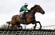 1 May 2025; Beat The Bat, with Bryan Carver up, during the Conway Piling Handicap Hurdle on day three of the Punchestown Festival at Punchestown Racecourse in Kildare. Photo by Seb Daly/Sportsfile